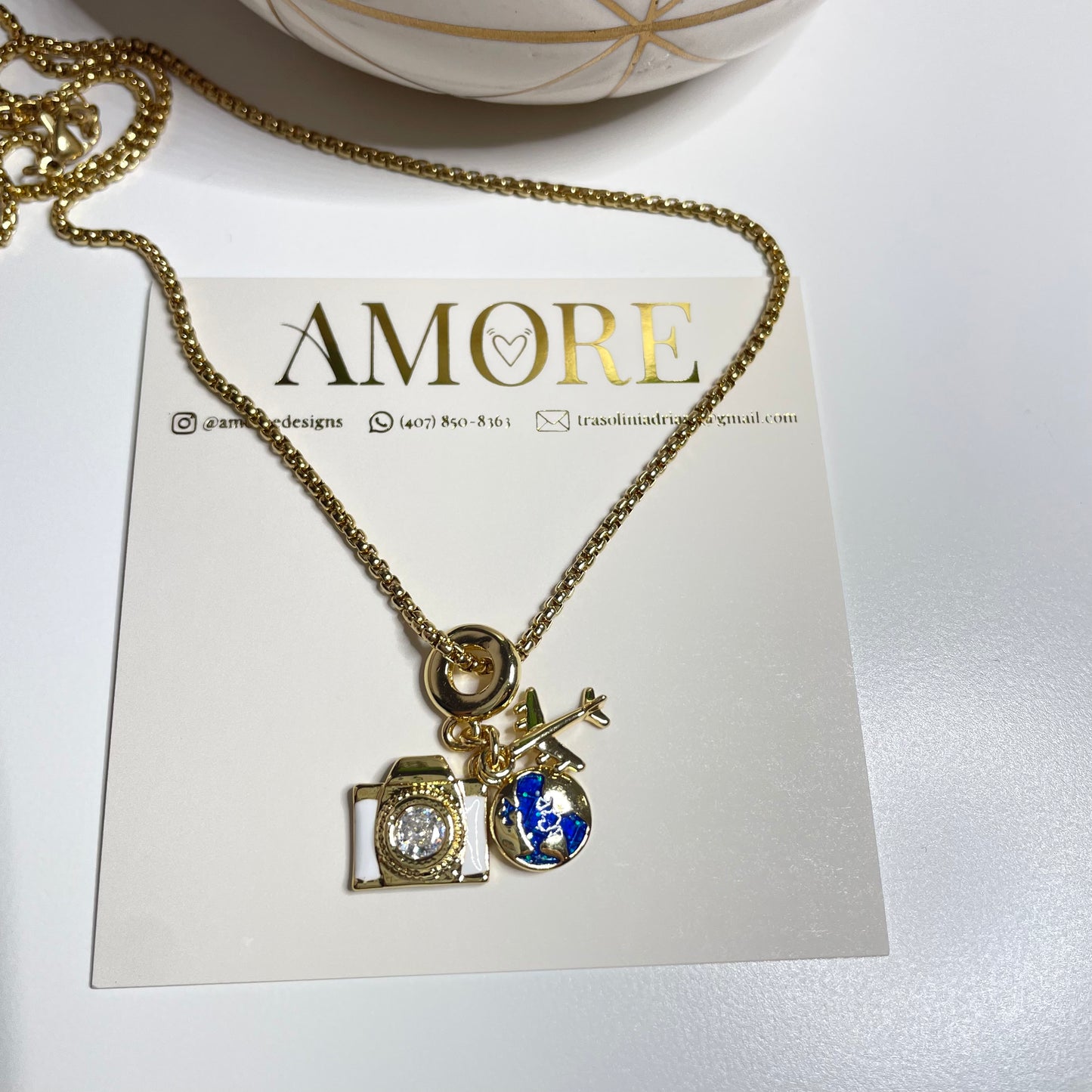 TRAVEL WISH NECKLACE
