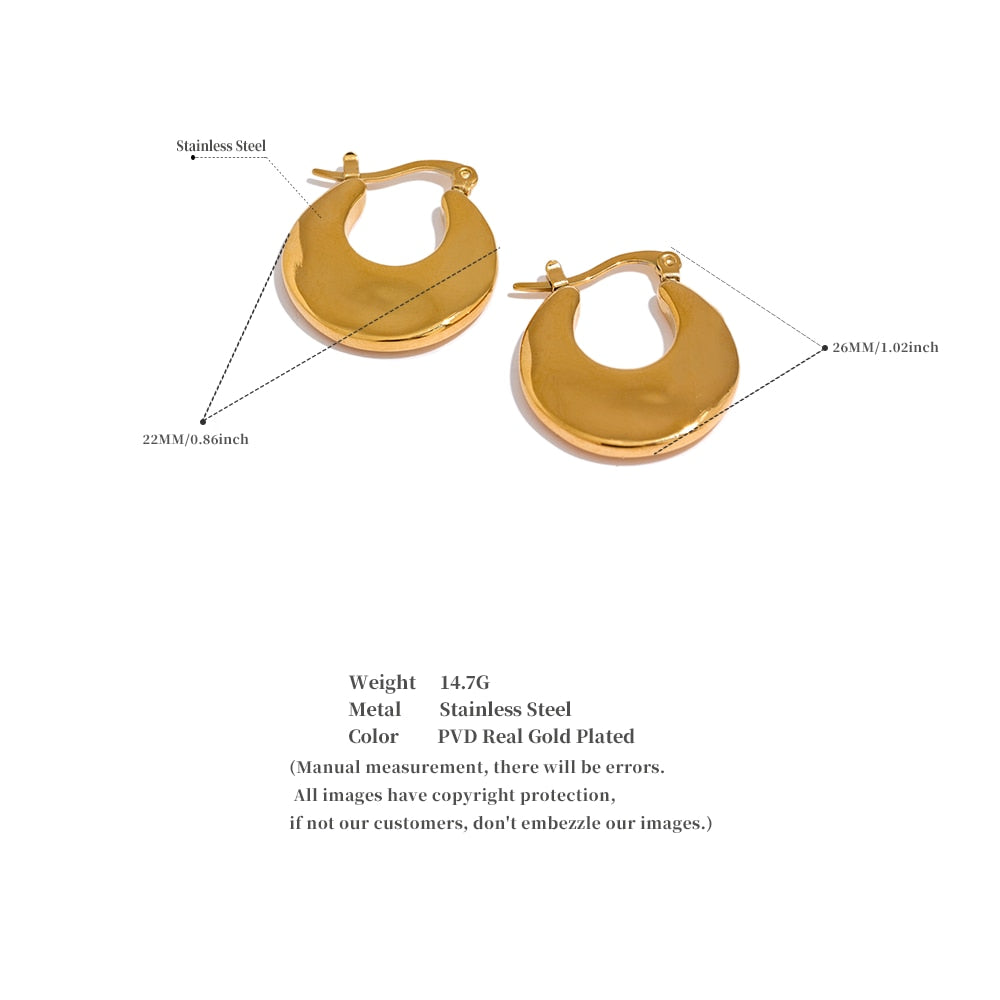 GOLD HOOP EARRING