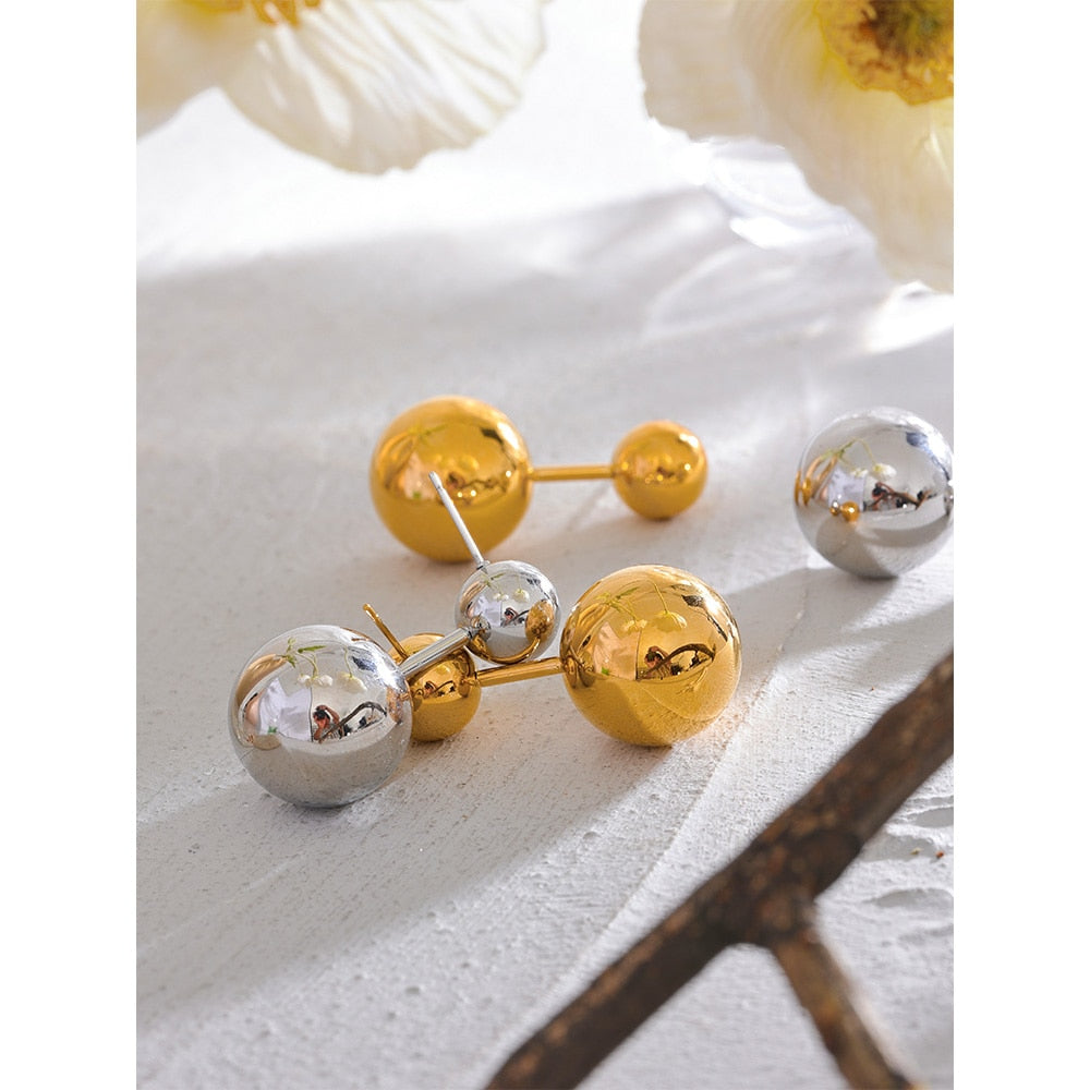 BIG BALL STUD EARRING