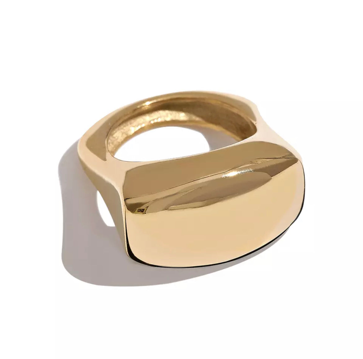 GOLDEN BLOCK RING