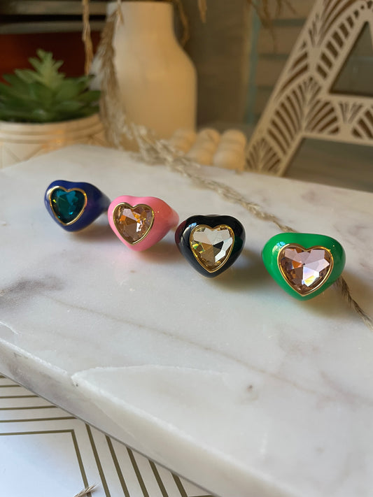 Heart Colorful Ring