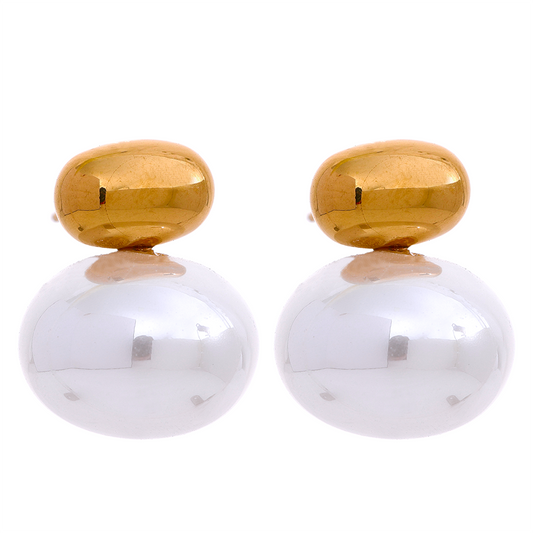 GOLD PEARL EARRING